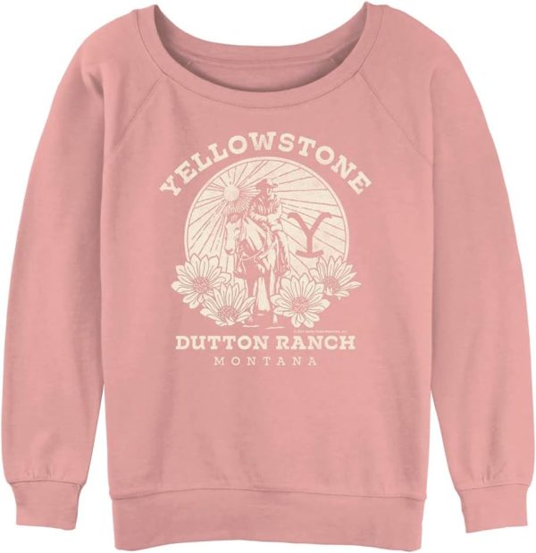 Y Yellowstone Women's Dutton Ranch Slouchy French Terry Pullover