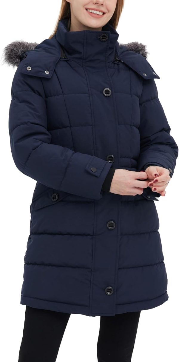 ZSHOW Women's Warm Hooded Winter Coat Waterproof Quilted Puffer Jacket Long Windproof Parka